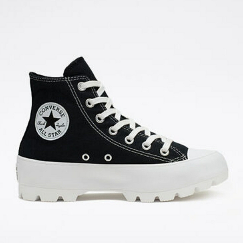 - Converse lugged high top.